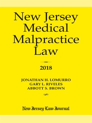 cover image of New Jersey Medical Malpractice Law